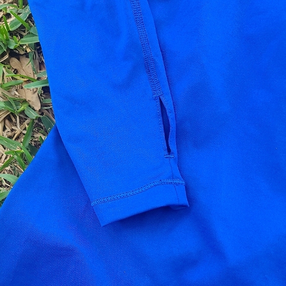 Nike Pro Blue Long Sleeve Shirt - Picture 3 of 4